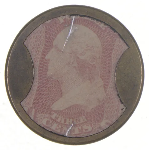 George Washington 3 Cents U.S. Encased Postage Ayers *8933