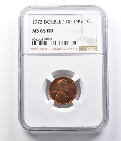1972 Lincoln Memorial Cent Double Die Obverse MS65 RD NGC *2059