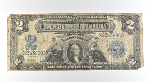 1899 $2 Silver Certificate Large Note Blue Seal *3066