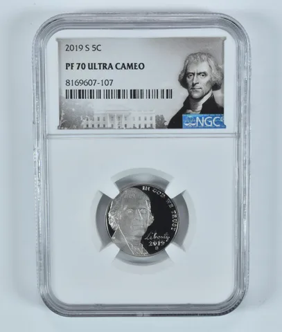 2019-S Jefferson Nickel PF70 UCAM NGC Special Label