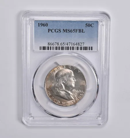 1960 Franklin Half Dollar MS65 FBL PCGS Blue Label