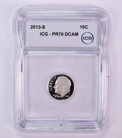 2013-S Roosevelt Dime PR70 DCAM ICG