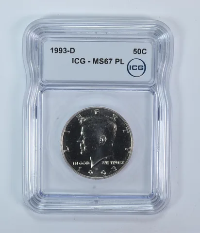 1993-D Kennedy Half Dollar MS67 PL ICG