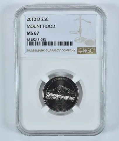 2010-D Washington Quarter ATB Mount Hood America The Beautiful MS67 NGC