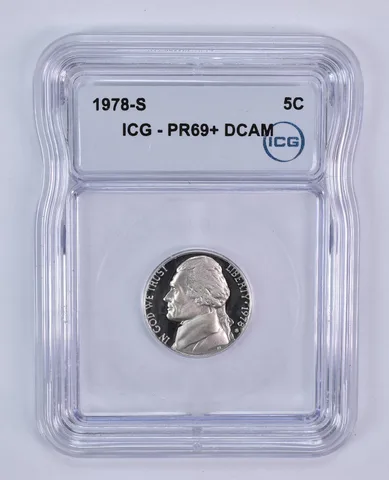 1978-S Jefferson Nickel PR69+ DCAM ICG