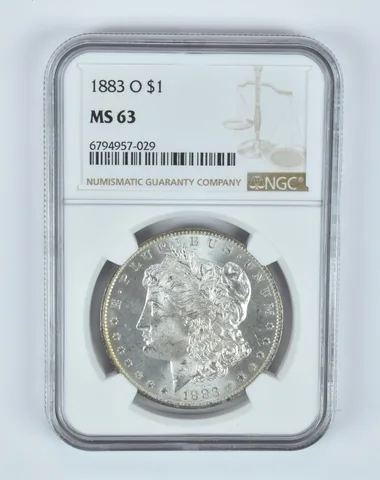 MS63 1883-O Morgan Silver Dollar NGC Beautifully Toned a7453