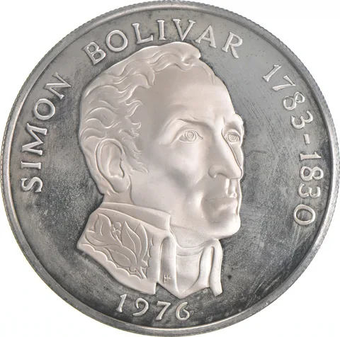 1976 Panama 20 Balboas Proof - 925 Sterling Silver - 129.59 Grams