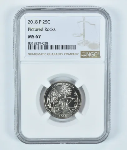 2018-P Washington Quarter Pictured Rocks ATB MS67 NGC