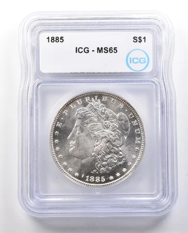 1885 Morgan Silver Dollar MS65 ICG *1189