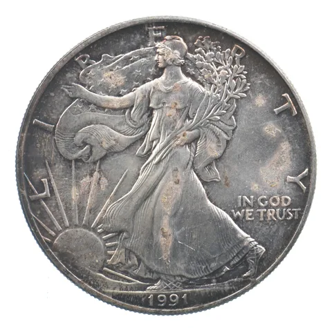 Better Date 1991 American Silver Eagle 1 Troy Oz .999 Fine Silver *747