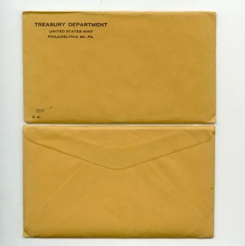 1957 Proof Set in Unopened SEALED Original Envelope & Flatpack (5 Coins)