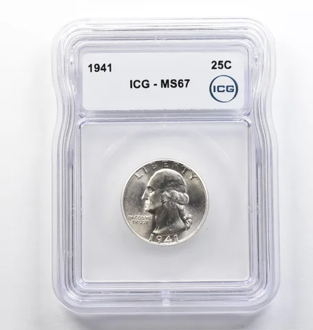 1941 Washington Quarter MS67 ICG *9433
