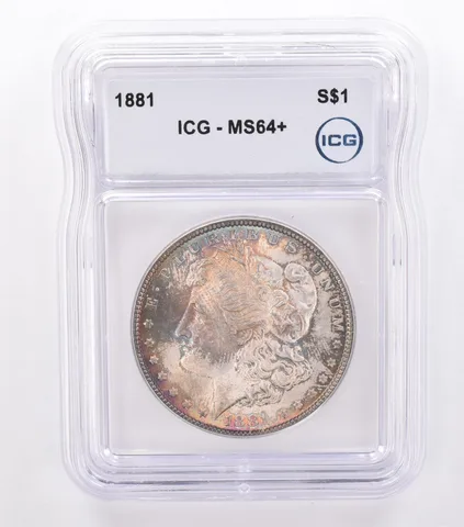 1881 Morgan Silver Dollar MS64+ ICG Beautiful Tone *8709