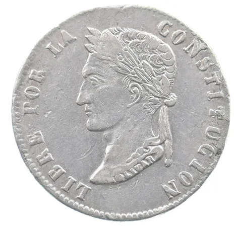 1855 P MJ Bolivia 8 Soles *0037
