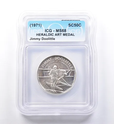 (1971) So Called Half Dollar Jimmy Doolittle MS68 ICG *8523