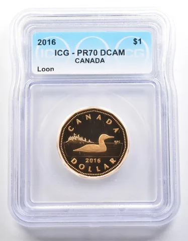 2016 Canada 1 Dollar Loon PR70 DCAM ICG *3952