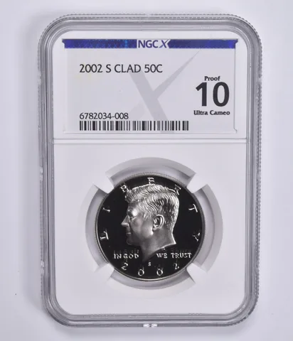 2002-S Kennedy Half Dollar CLAD Proof 10 UCAM NGC X NGCX