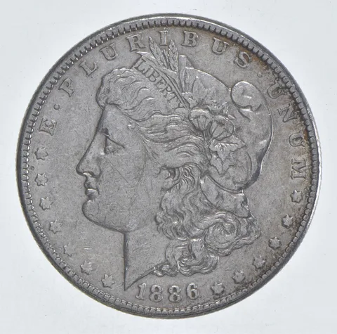 Better 1886 Morgan Silver Dollar - 90% US Coin - Nice Coin *419