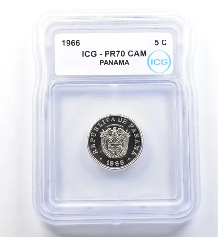 1966 Panama 5 Cents PR70 CAM ICG a1107
