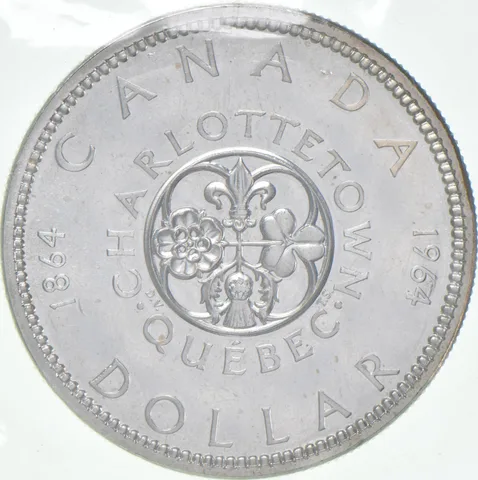 1964 Canada 80% Silver Canadian Silver Dollar Proof Like PL Sealed Cello