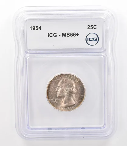 1954 Washington Quarter MS66+ ICG Beautiful Tone *3171