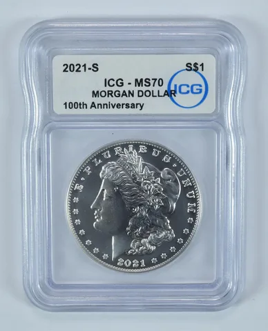 2021-S Morgan Silver Dollar MS70 ICG