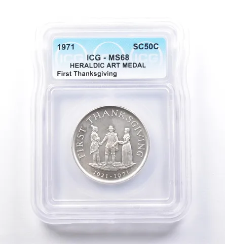 1971 So Called Half Dollar First Thanksgiving MS68 ICG *8501