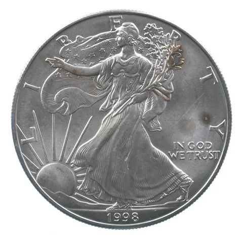 Better Date 1998 American Silver Eagle 1 Troy Oz .999 Fine Silver *565