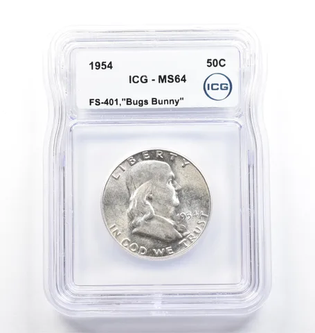 1954 Franklin Half Dollar Bugs Bunny FS-401 MS64 ICG *9840