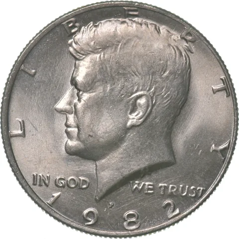1982-P Kennedy Half Dollar NO FG Error *2810
