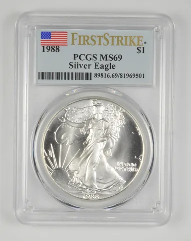 MS69 1988 American Silver Eagle First Strike PCGS *3525