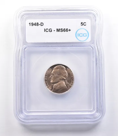 1948-D Jefferson Nickel MS66+ ICG *1896