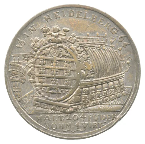 1716 Heidelberg Wine Barrel Silver Medal a8189