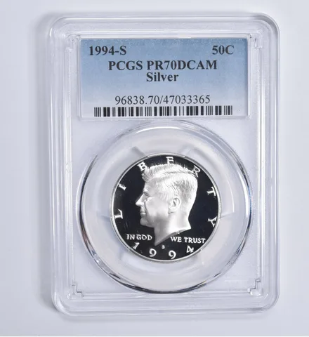 1994-S Kennedy Half Dollar SILVER PR70 DCAM PCGS Blue Label