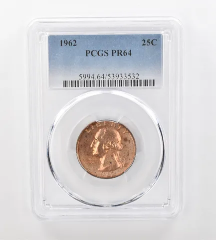 1962 Washington Quarter PR64 PCGS Beautiful Tone *0959