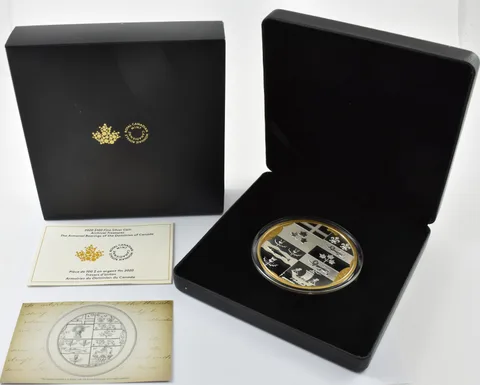 2020 Canada $100 Silver Armorial Bearings Of The Dominion Of Canada W/ OGP a2139