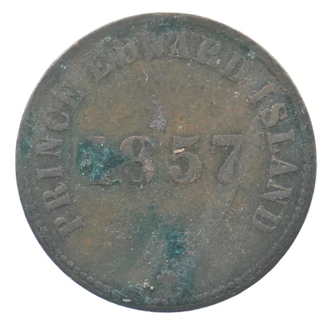 1857 Prince Edward Island 1/2 Penny Self Government And Free Trade *2534