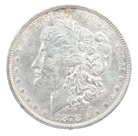 1878 Morgan Silver Dollar 7TF Reverse 1878 78 *3347