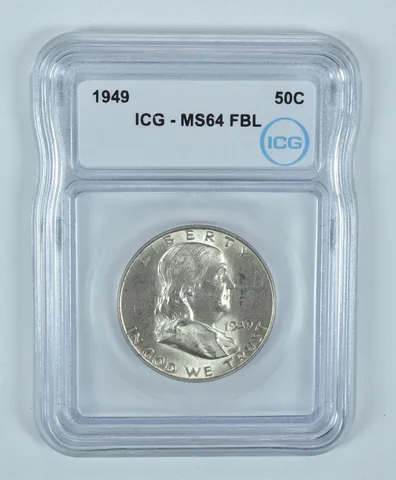 1949 Franklin Half Dollar MS64 FBL ICG