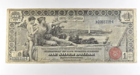 1896 $1 Silver Certificate Large Note Red Seal *3031