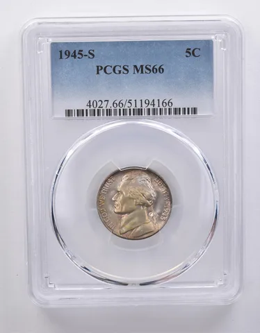 1945-S Jefferson Nickel MS66 PCGS *7189