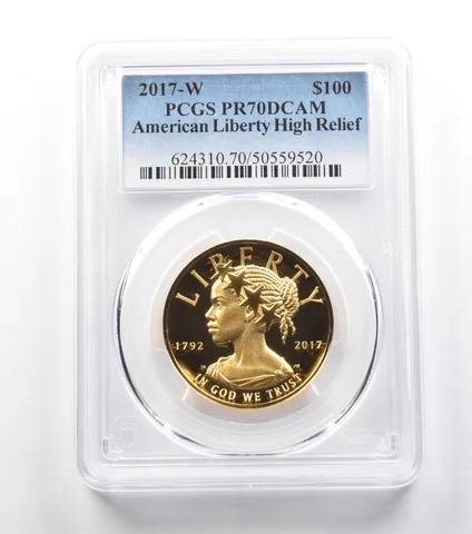2017-W $100 American Gold Liberty High Relief 1 Oz Gold PR70 DCAM PCGS a0991