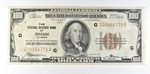 1929 $100 National Currency Chicago IL Brown Seal *8072