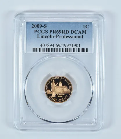 2009-S Lincoln Cent Professional Life PR69 RD DCAM PCGS Blue Label