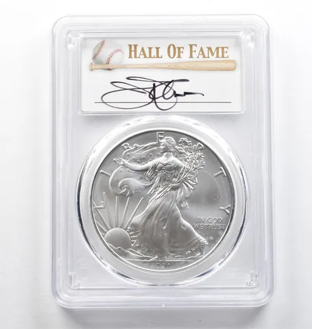 2021 American Silver Eagle Type 1 Jim Palmer FDOI MS70 PCGS *9417