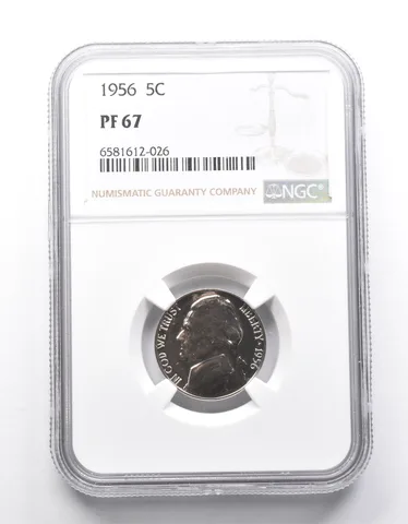 PF67 1956 Jefferson Nickel NGC a9949