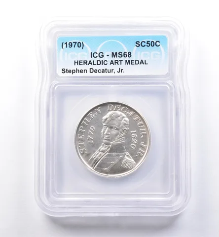 (1970) So Called Half Dollar Stephen Decatur Jr MS68 ICG *8474