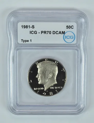 1981-S Kennedy Half Dollar Type 1 PR70 DCAM ICG