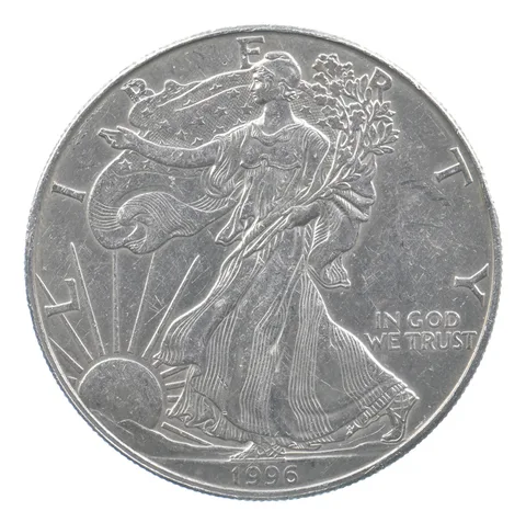 Rarest 1996 American Silver Eagle - Key Date - Rare LOW MINTAGE *692