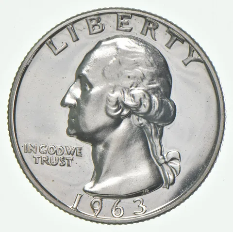 1963 Proof Washington Quarter 90% Silver